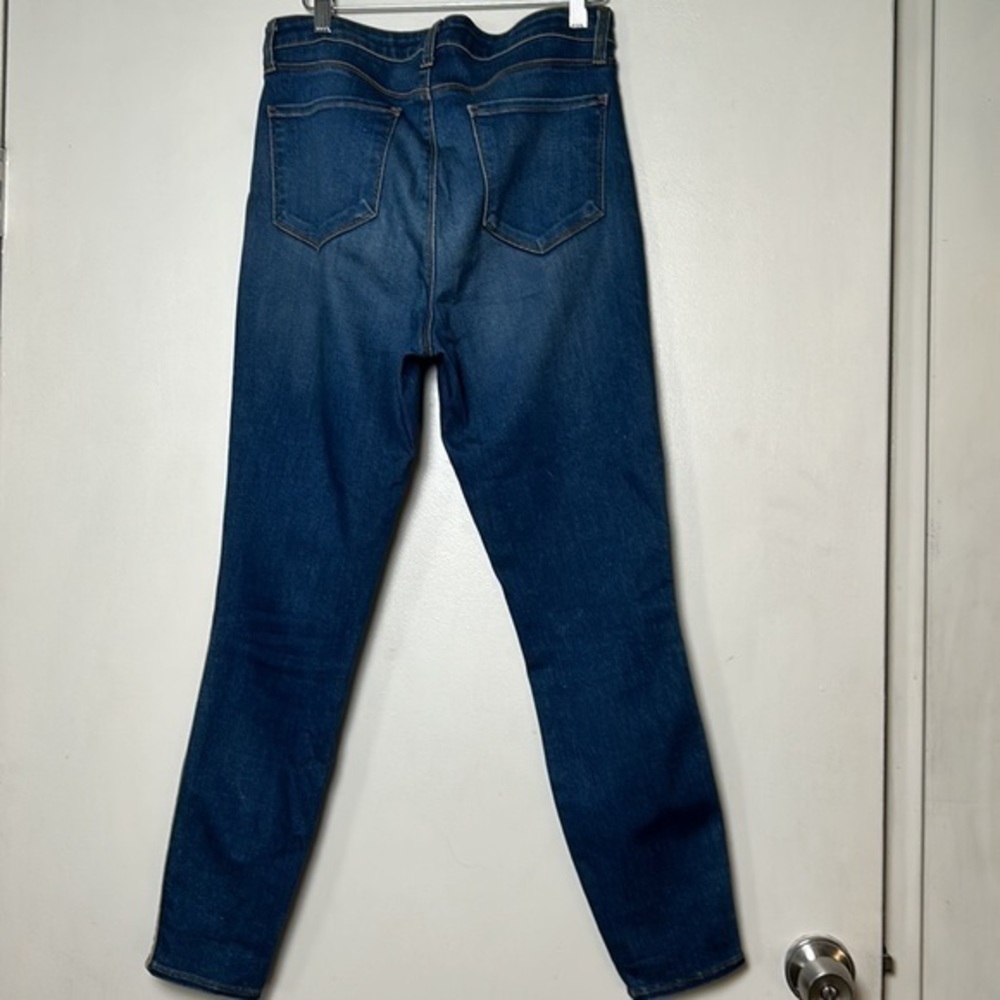 L'AGENCE Medium Wash Margot Gold Stripe SKinny Jeans/Denim- Size 30 - Picture 7 of 12